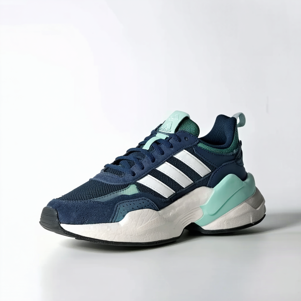adidas Women's 90S Valasion Sneaker, Legend Ink/Bahia Mint/Tech Mineral, 8 M US