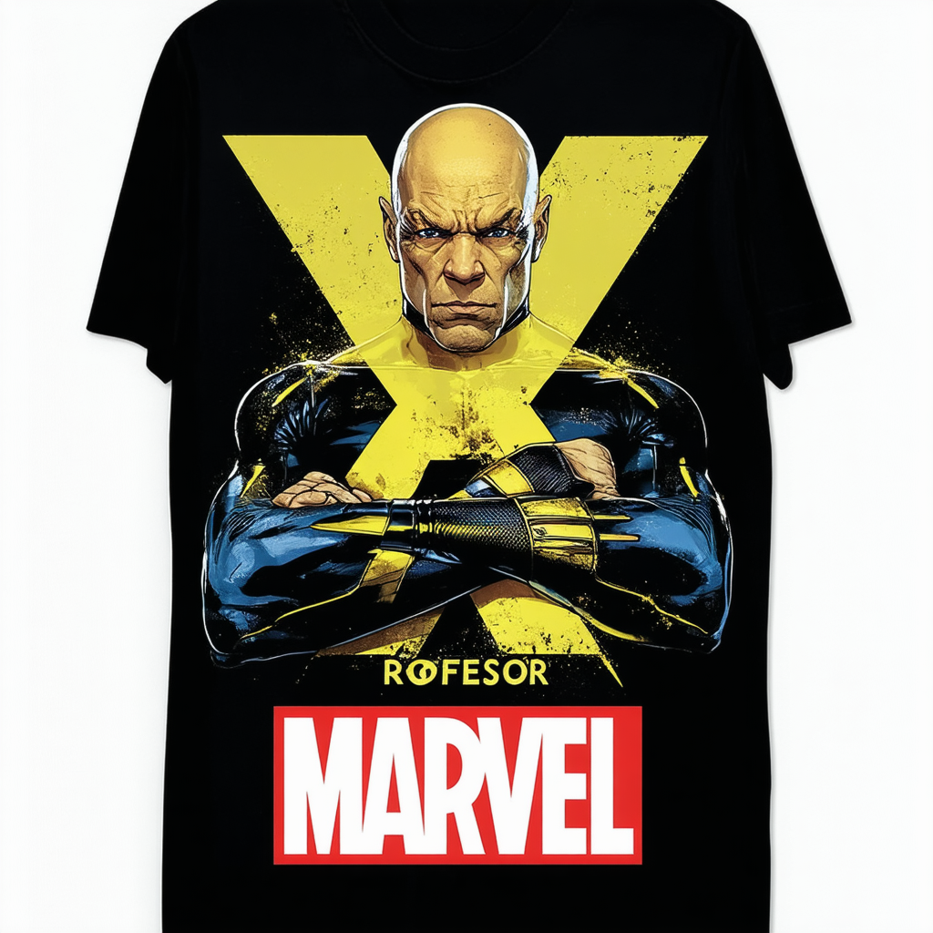 Men's Marvel X-Men Professor X T-Shirt - Black - X Large