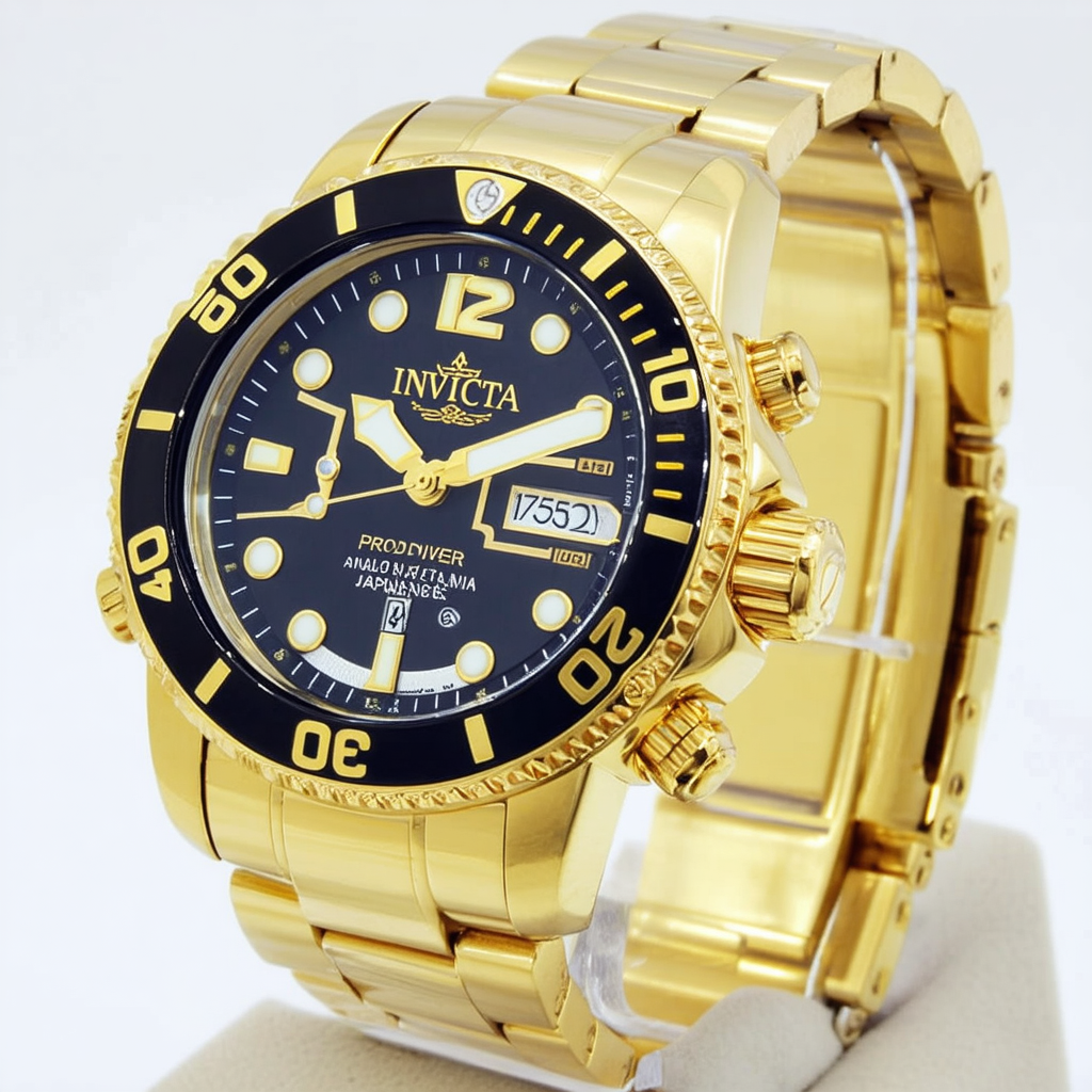 Invicta Men's 17592 Pro Diver Analog Display Japanese Automatic Gold Watch