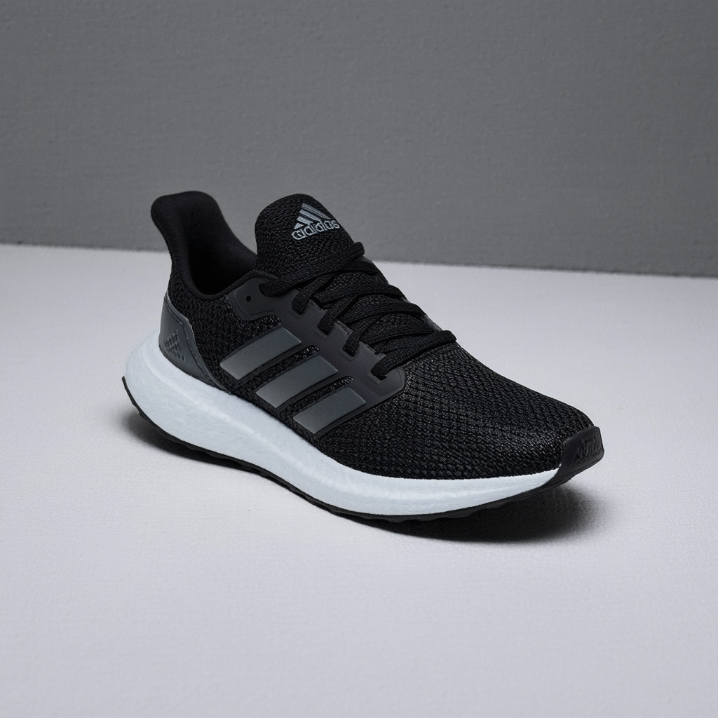 adidas Unisex RapidaRun, Black/Black/Grey, 4 M US Big Kid