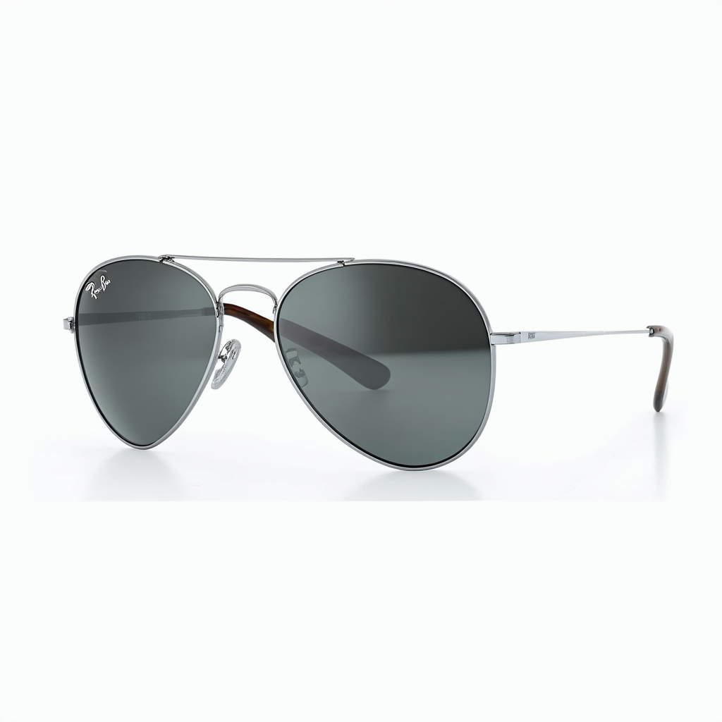 Ray-Ban Women's Cockpit Aviator Sunglasses, Silver/Grey, One Size