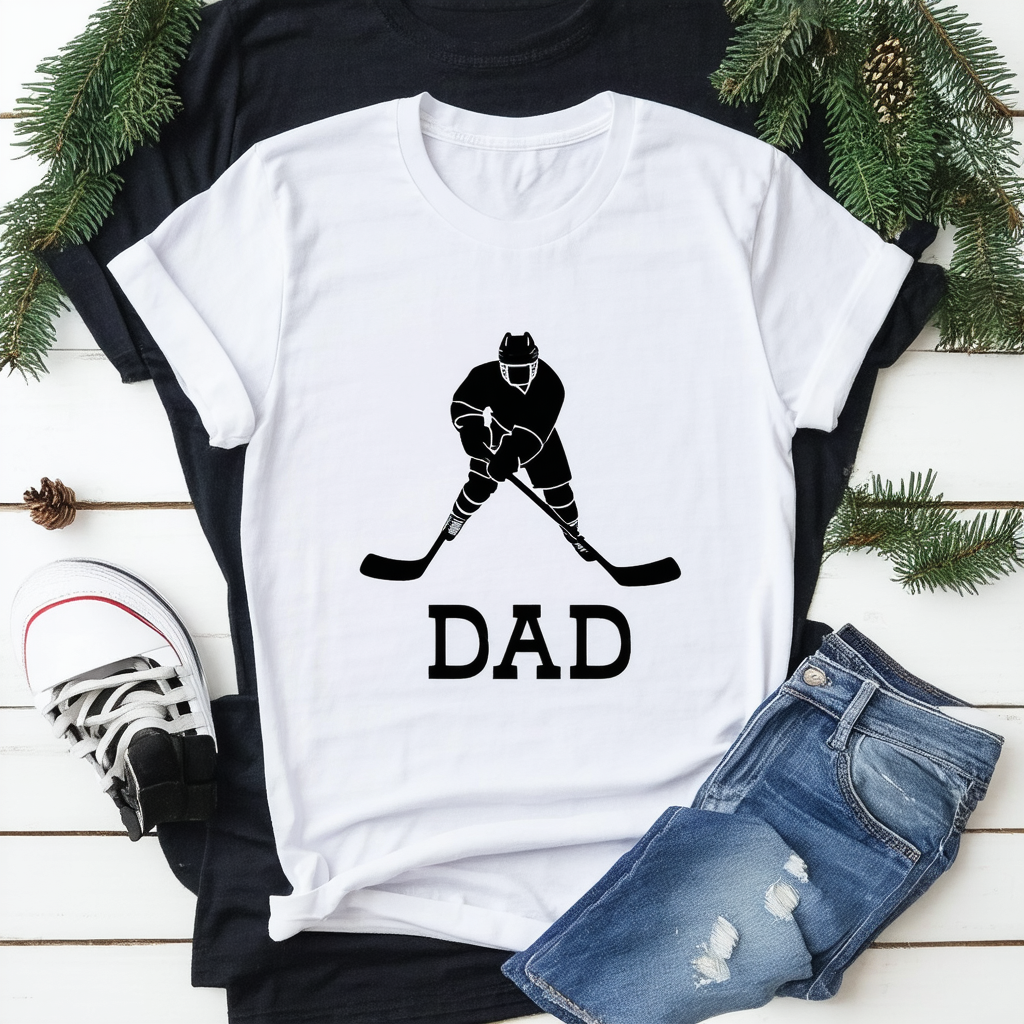 CafePress Hockey Dad Dark T Shirt Graphic Shirt