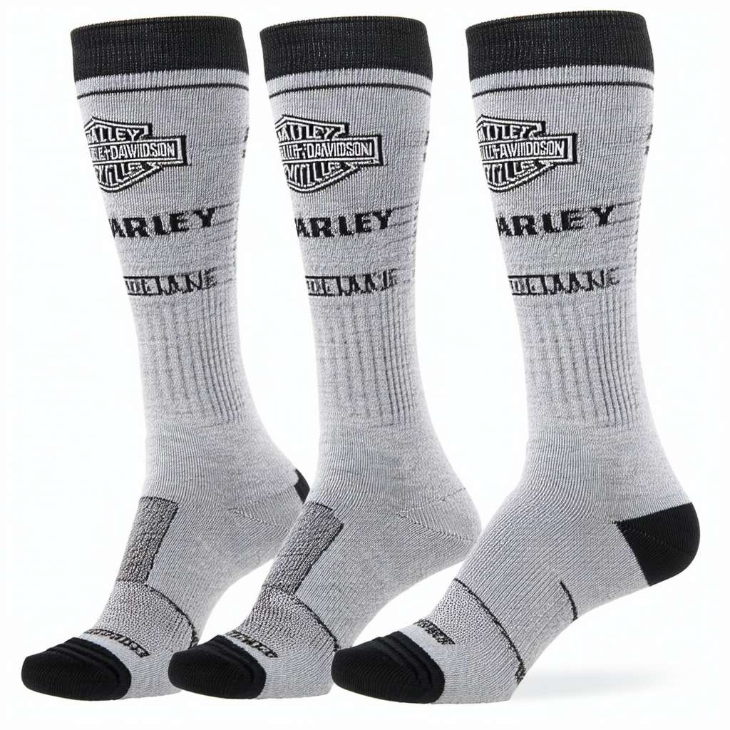 Harley-Davidson Wolverine Men's Performance CoolMax Socks, Gray D99085170-020