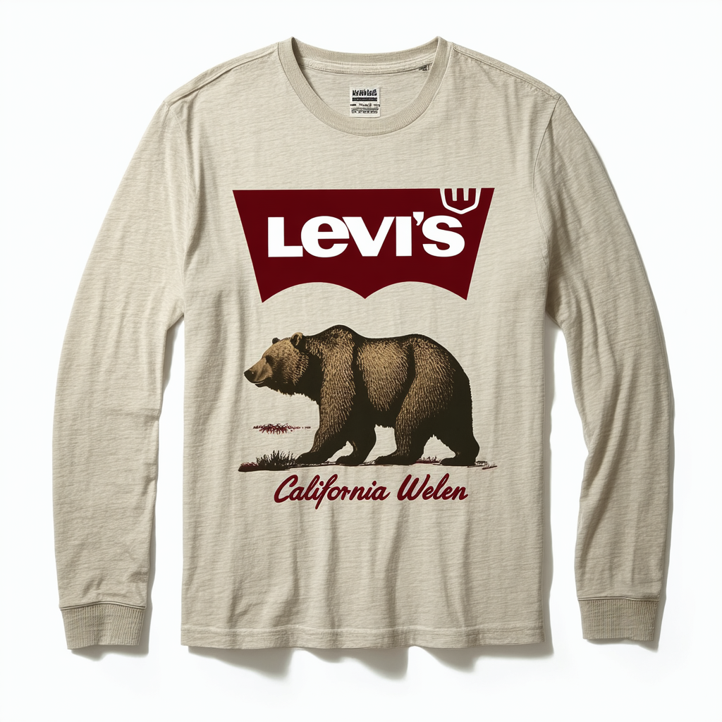 Levi's Men's Wehlen T-Shirt with California Bear Graphic