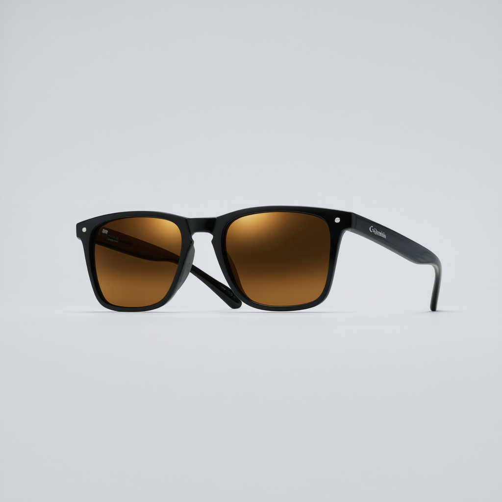 Columbia- Unisex CBC200 Polarized Sunglasses Black/Brown Mirror