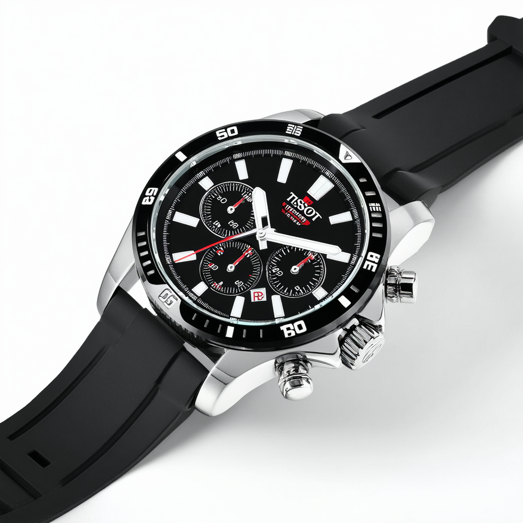 Tissot mens MotoGP Stainless Steel Sport Watch Black T1154172705101