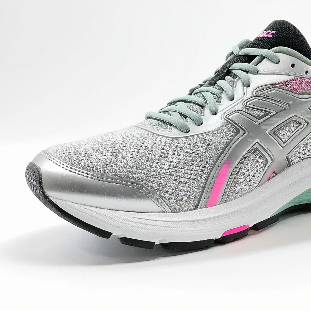 ASICS Women's Gel-Foundation 12 Running Shoe, Silver/Pistachio/Pink Glow, 8.5 D US