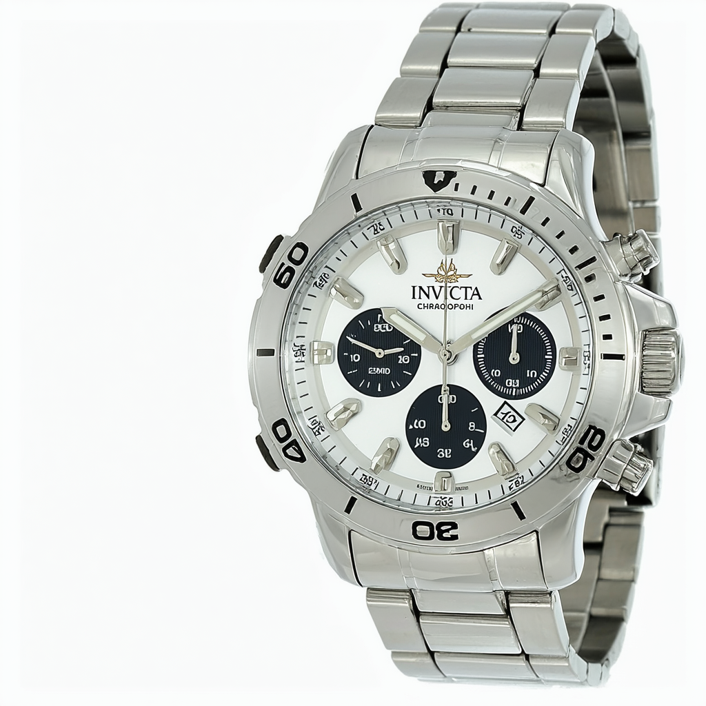 Invicta Men's 12841 Specialty Chronograph Silver Dial Watch