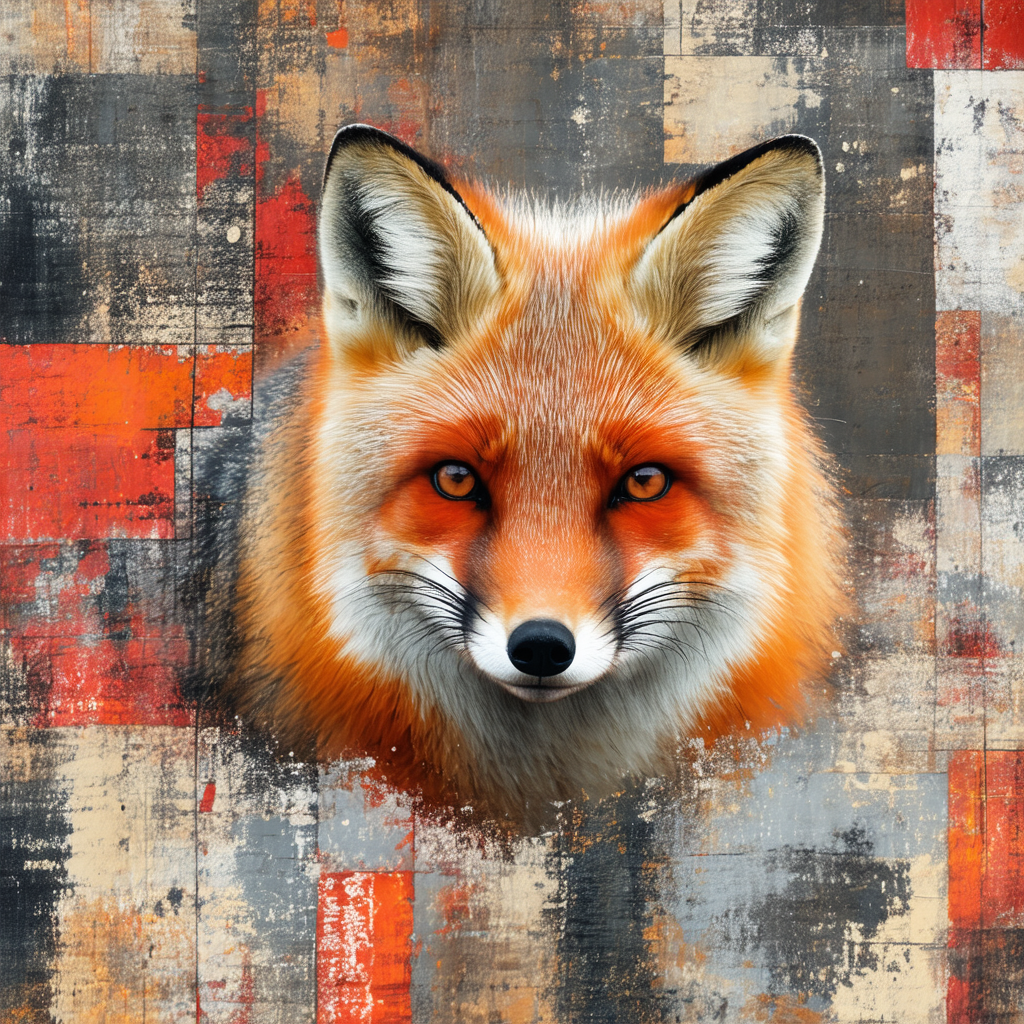 The Mountain Men's Red Fox Collage T-Shirt