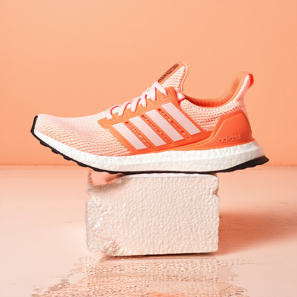 adidas Women's Casual Running Shoe, Clear Orange/Clear Orange/Solar Red, 7.5