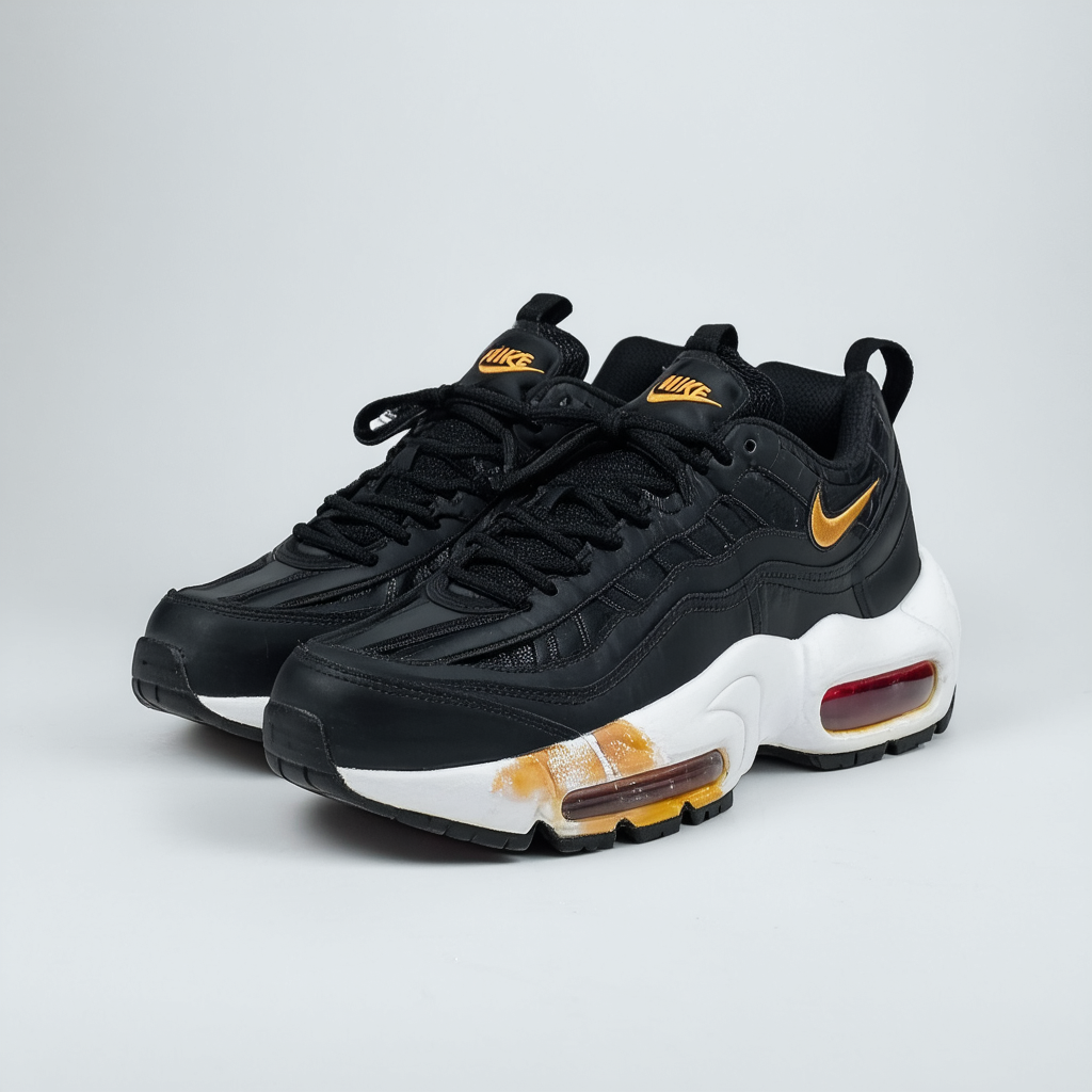 Nike Men's Air Griffey Max 1 Black/Black/LSR Crmsn/ATMC MNG Training Shoe 10.5 Men US