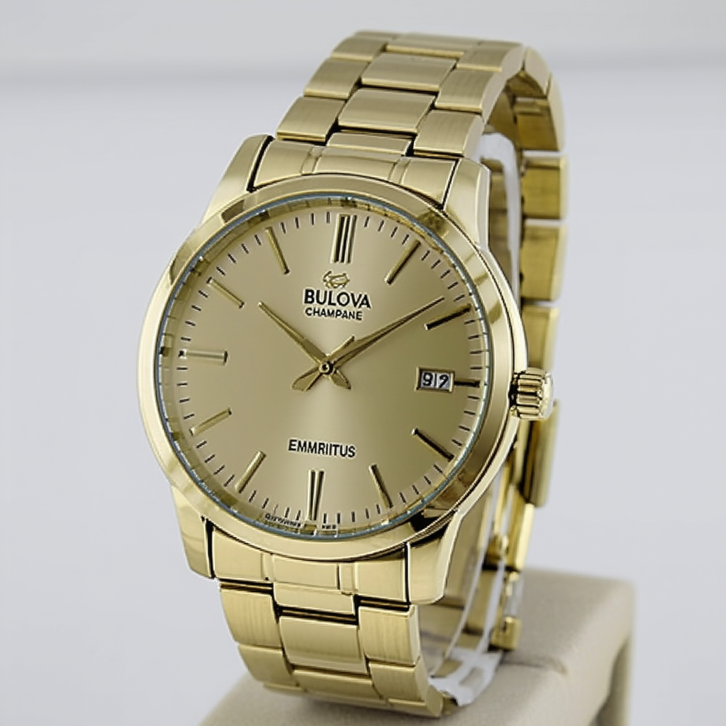 Bulova Men's 97C47 Champagne Emeritus Bracelet Watch