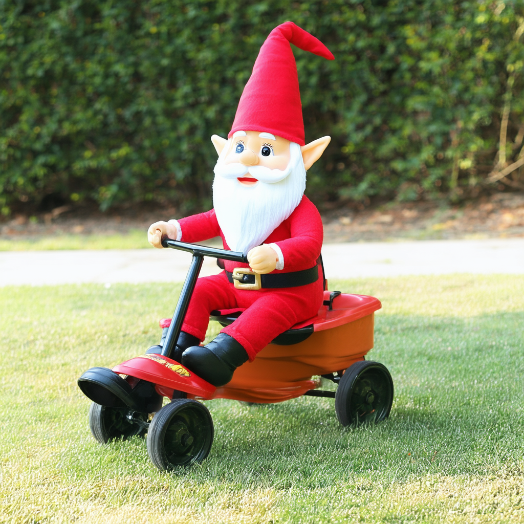Forum Novelties Garden Gnome Ride-On Costume, As Shown, One Size