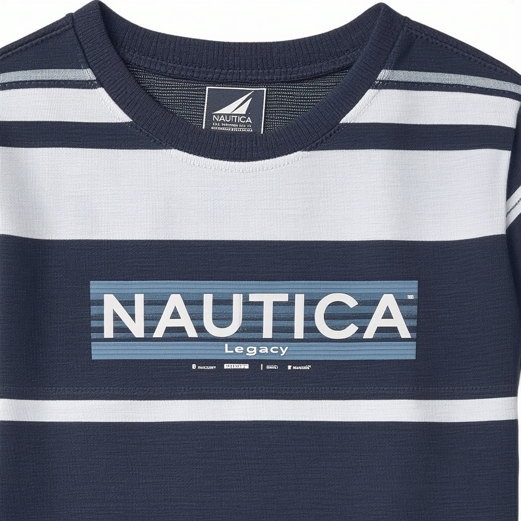 Nautica Boys' Short Sleeve Graphic Crew Neck T-Shirt Legacy