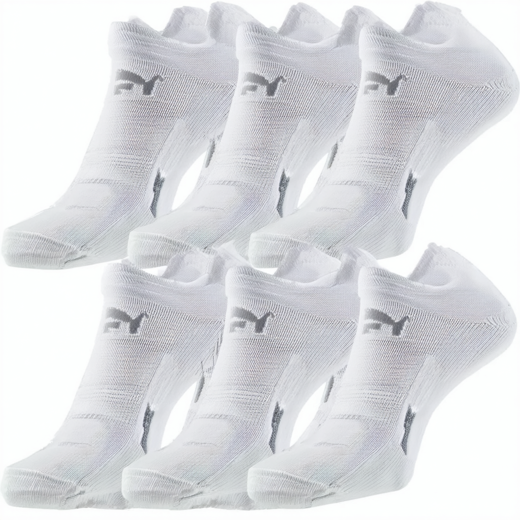 PUMA 10 Pack Womens Low Cut Socks with Cool Cell Technology