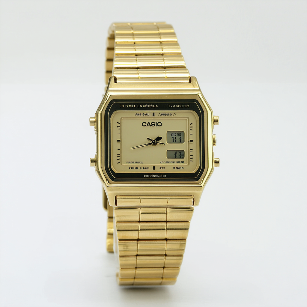 Casio Ladies LA680WGA-1B Gold Metal Quartz Watch