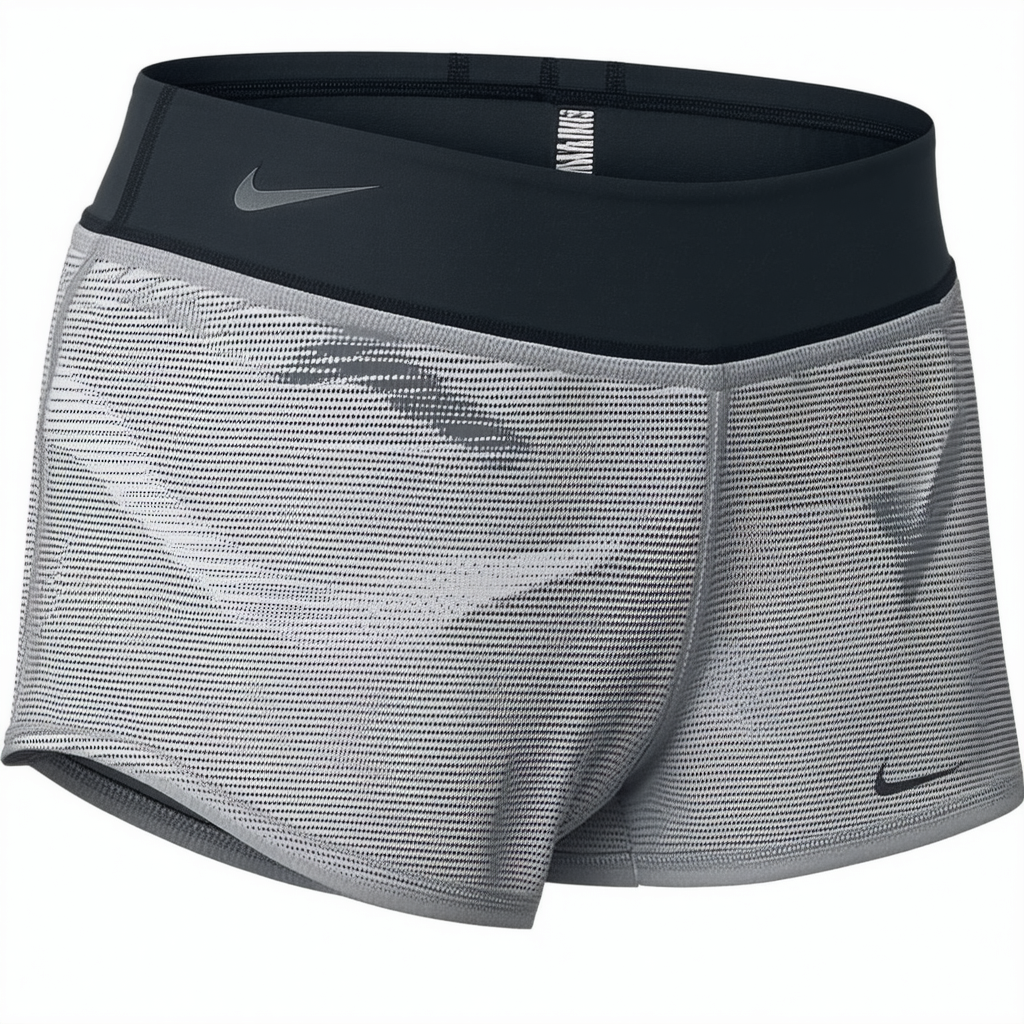 Nike AeroSwift Women's 4" Running Shorts (Black/Wolf Grey, Medium)