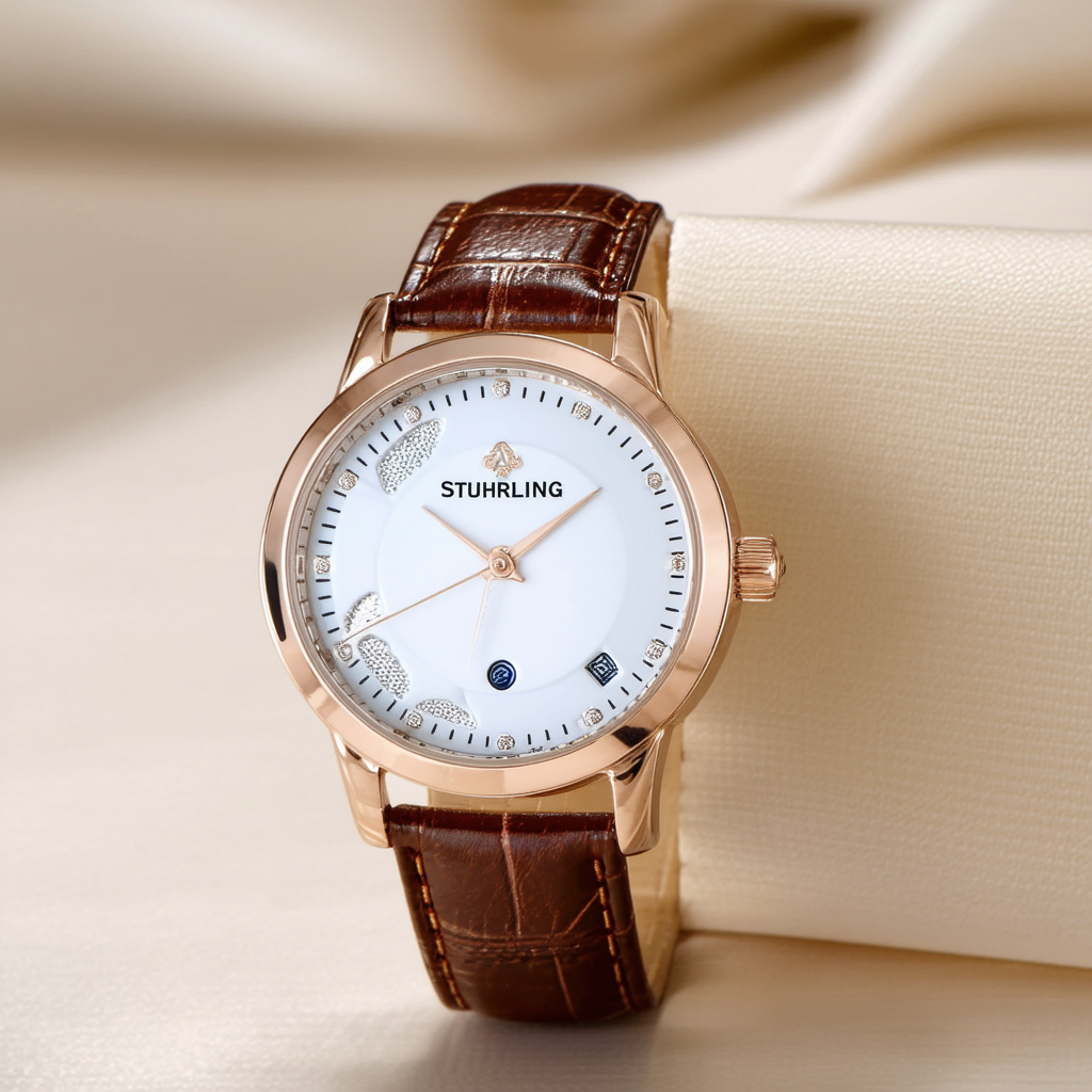 Stuhrling Original Women's 796.01 "Audrey Eden" 16k Rose Gold-Layered Watch