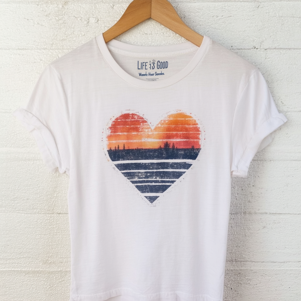 Life is Good Women's Crusher Heart Four Seasons Tee