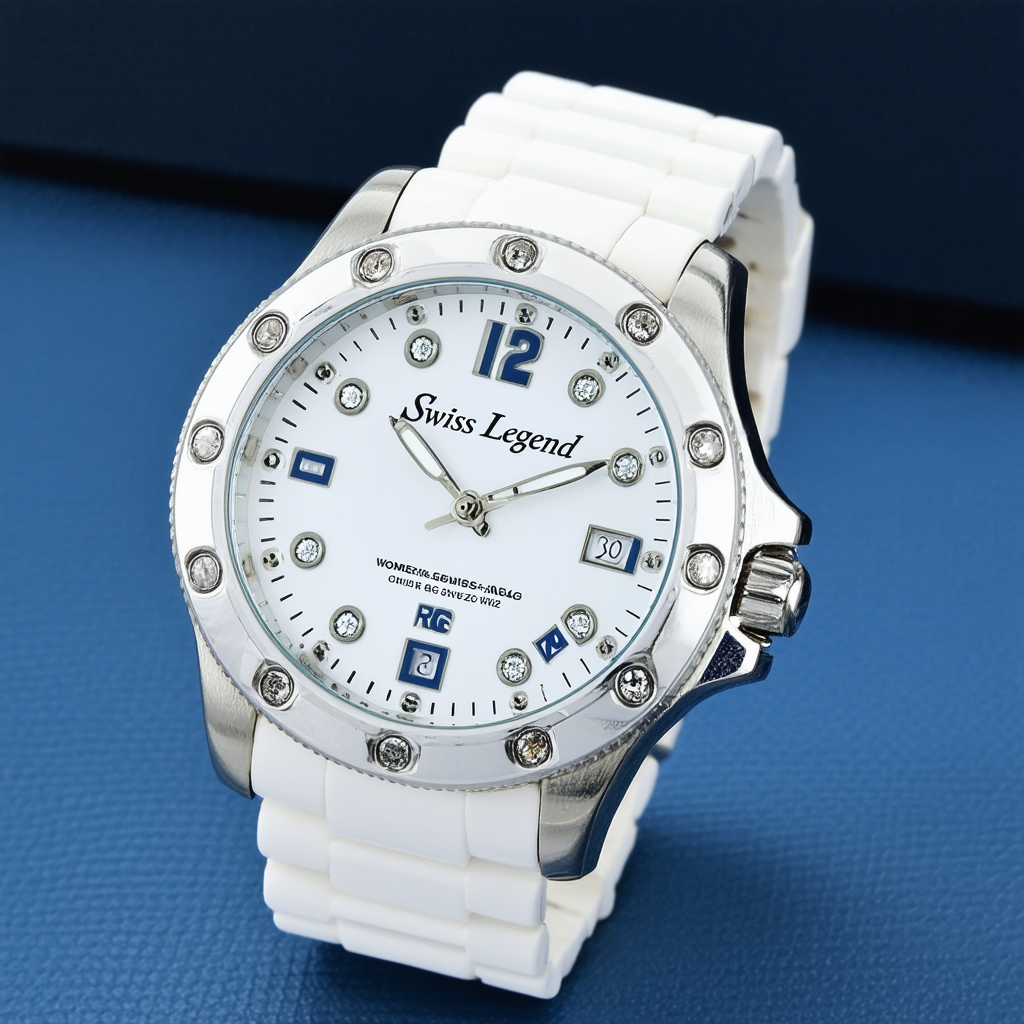 Swiss Legend Women's 16191SM-RG-02-WHT Blue Geneve Analog Display Swiss Quartz White Watch