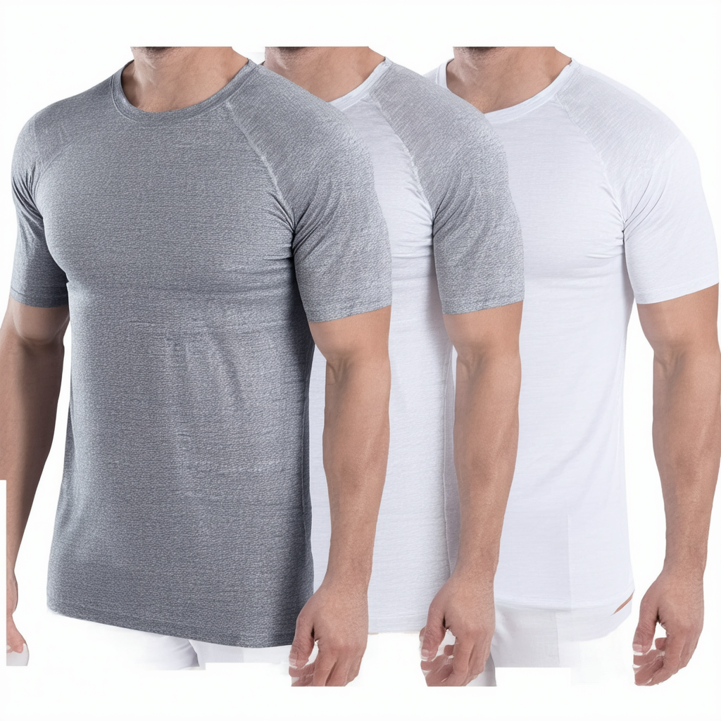 Reebok Men’s Undershirts – Soft Breathable Crew Neck T-Shirts (3 Pack)