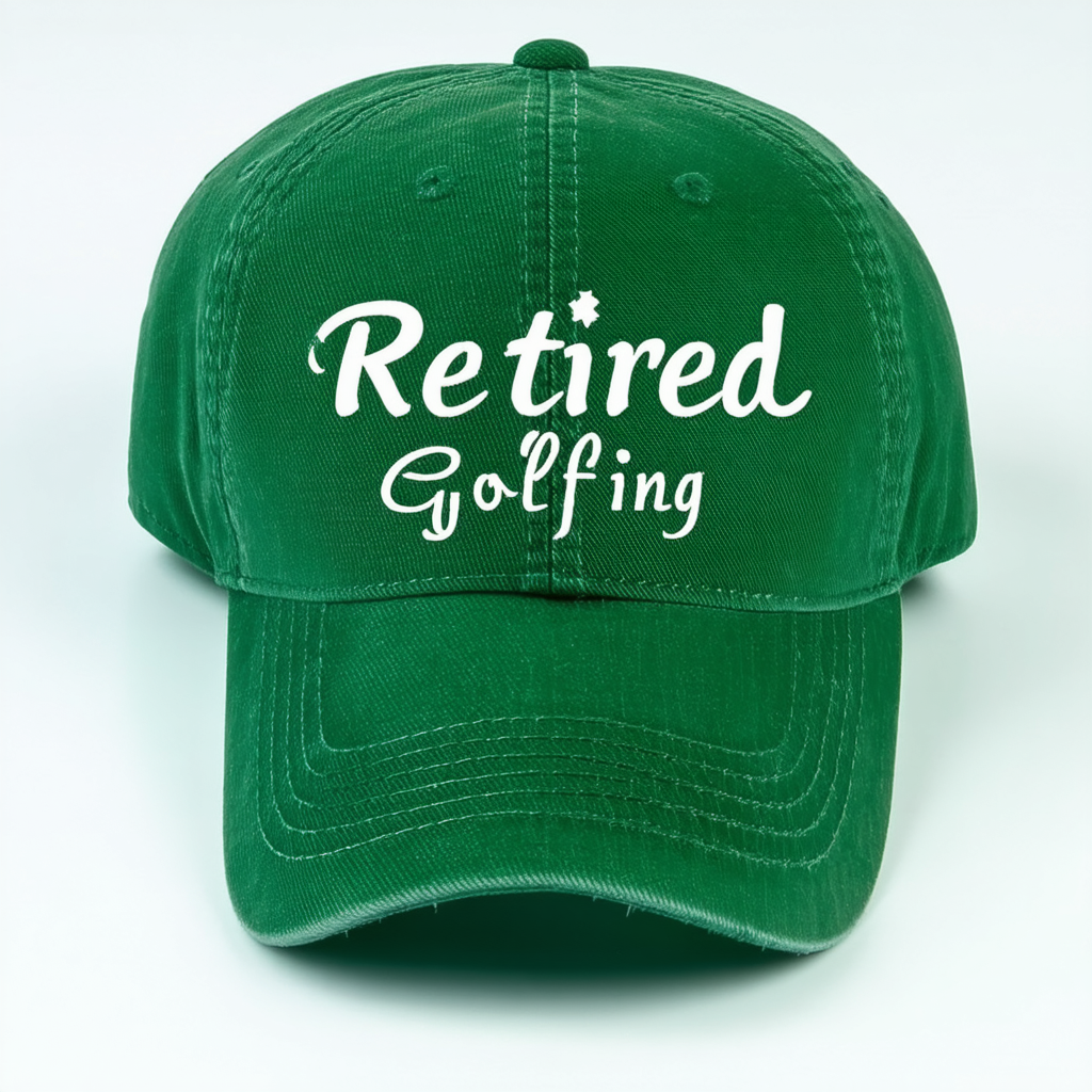 CafePress Retired Golfing Gag Gift Cap Baseball Cap