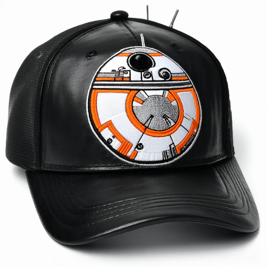 Star Wars BB-9 Embroidered Faux Leather Snapback Baseball Cap