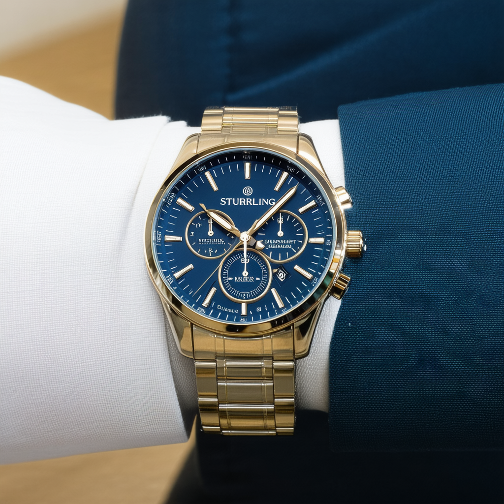 Stuhrling Original Men's 149C.3315N54 Lifestyle Manchester Ozzie Automatic Day, Date Watch