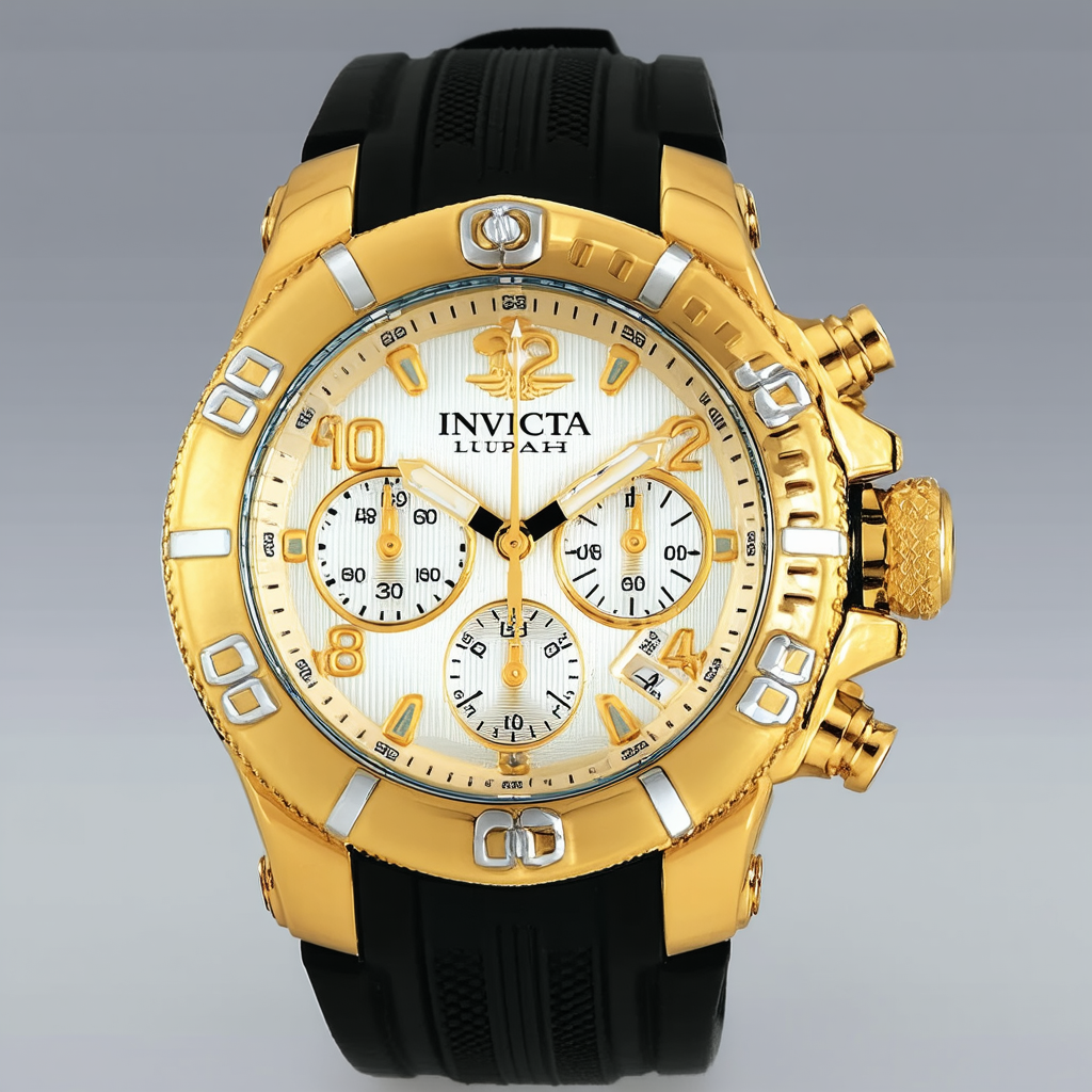 Invicta Lupah Chronograph Quartz Champagne Dial Men's Watch 31403