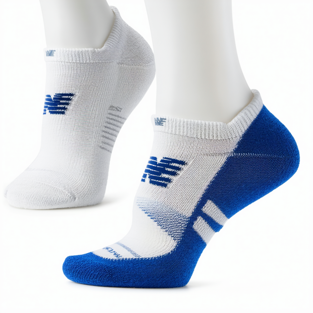 New Balance Men's Cushioned Low Cut Socks with Ice Cooling Technology (2 Pack)