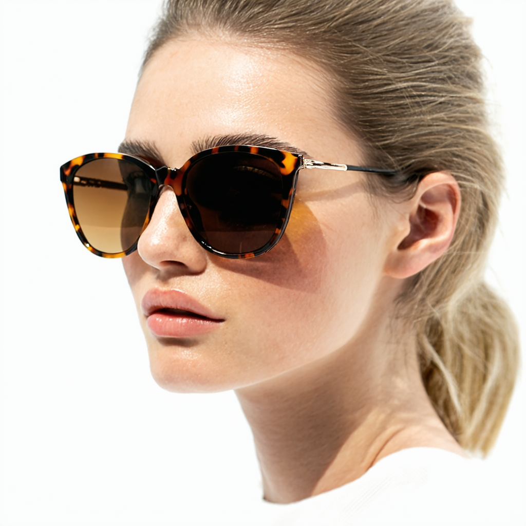 Steve Madden Maeve Aviator Sunglasses for Women, Tortoise, 59mm