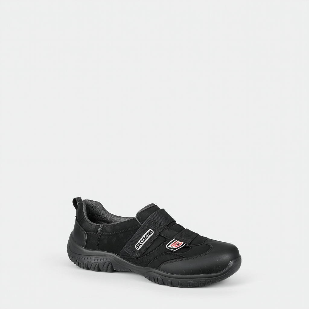 Skechers Women's Bikers-Skims Flat,Black,8.5 M US
