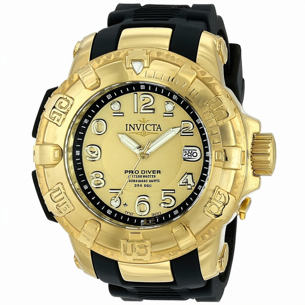 Invicta Men's 20187SYB Pro Diver Analog Display Quartz Gold-Tone Watch