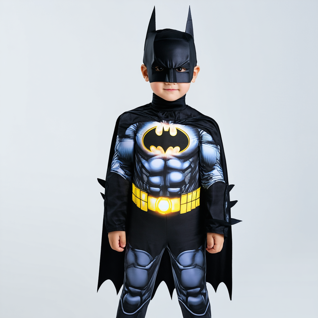 Fiber-Optic Batman Child Costume - Medium