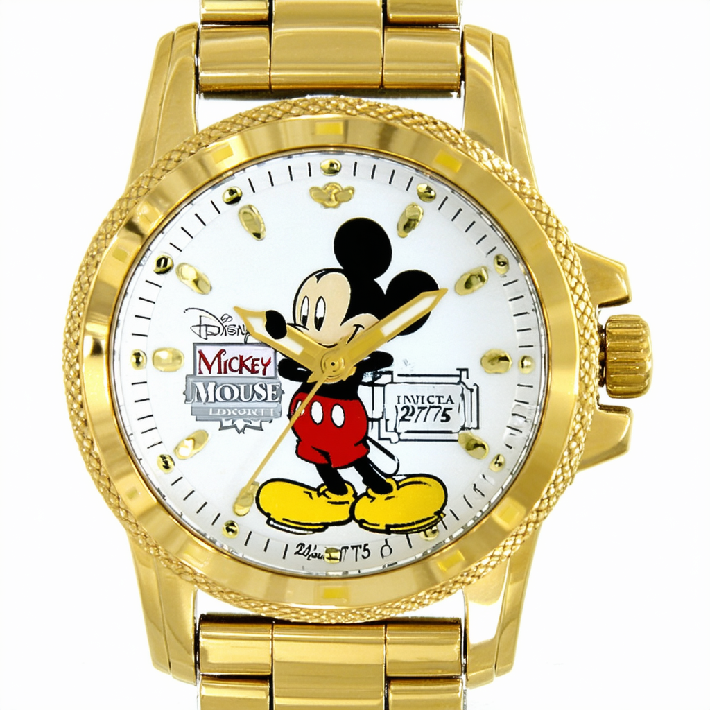 Invicta Mickey Mouse Women's 22775 Disney Limited Edition Analog Display Quartz Gold Watch