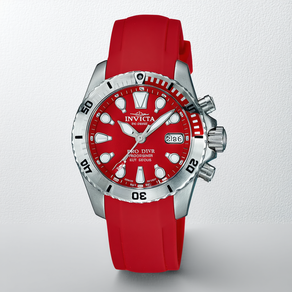 Invicta Men's 24743 Pro Diver Analog Display Automatic Self Wind Red Watch