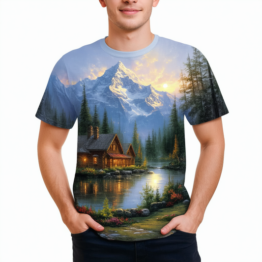Mountain Retreat T-Shirt (Thomas Kinkade Collection)