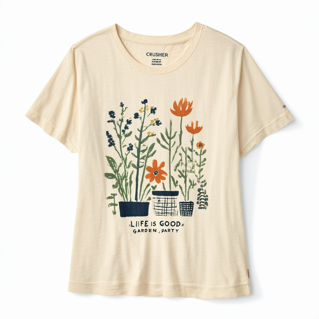Life is Good Women's Garden Party Crusher Tee