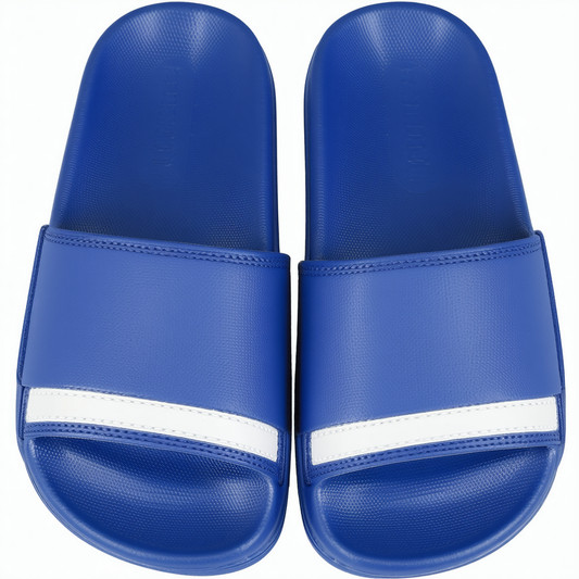 adidas Men's Adilette Comfort Slides Sandals, Collegiate Royal/Core White/Collegiate Royal, 11