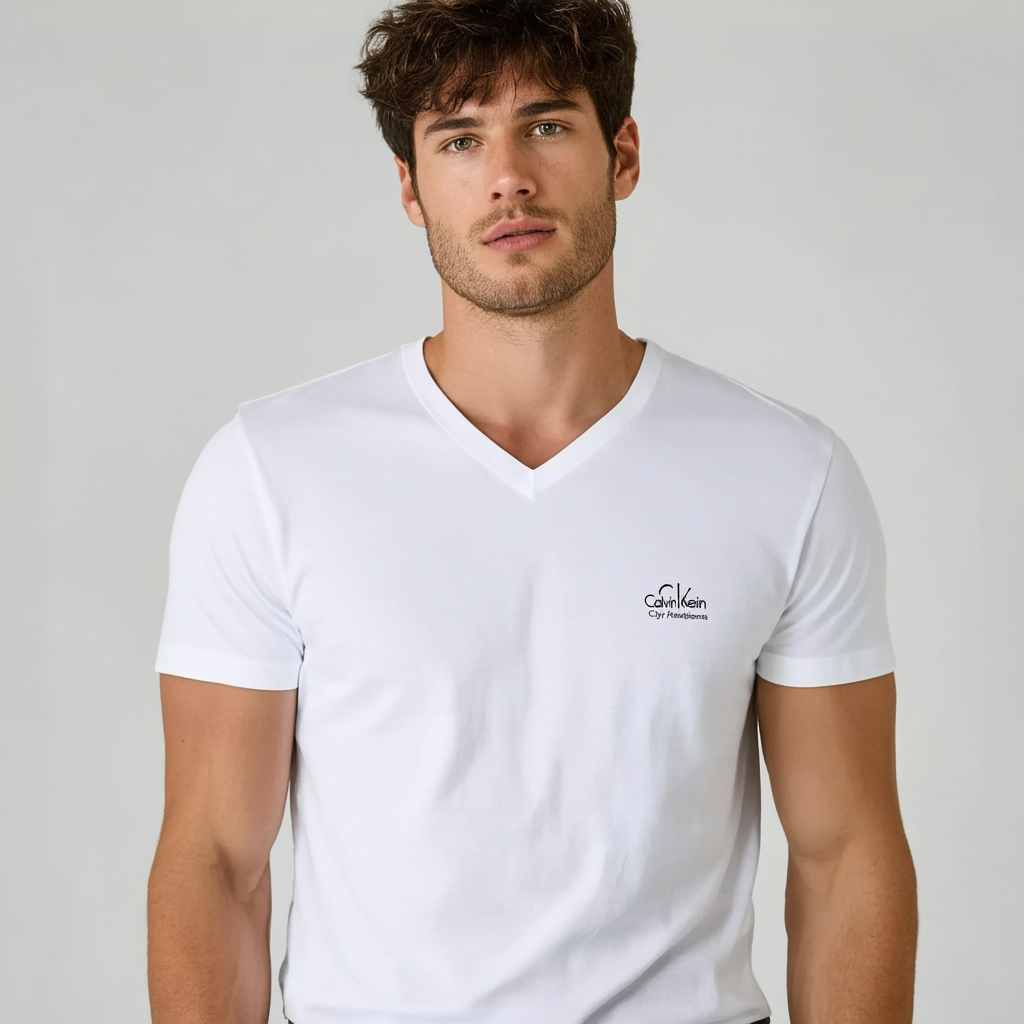 Calvin Klein Jeans Men's City Reflections V Neck Tee