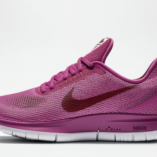 Nike Womens Free Fit 4 Team Trainers 10 US Lt Magenta/Burgundy (Lt Magenta/Red)