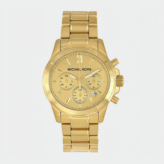 Michael Kors MK5438 Mens Jet Set Gold Plated Chronograph Watch