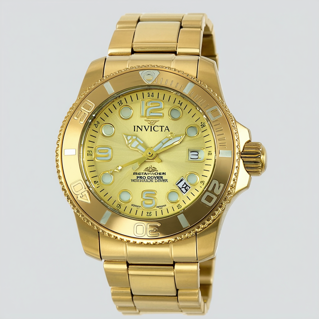 Invicta Women's INVICTA-15094 Pro Diver Analog Display Japanese Quartz Gold Watch