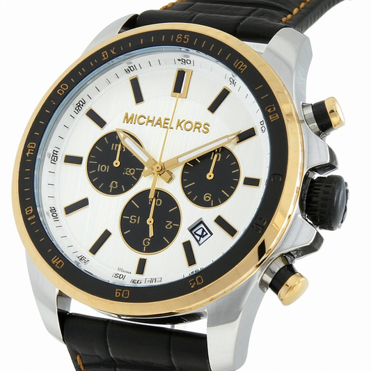 Michael Kors Men's MK8098 Two-Tone Oversize Runway Watch