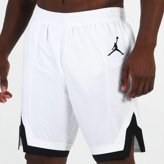 Nike Air Jordan Mens Jumpman Double Crossover Shorts AA1383 100 White