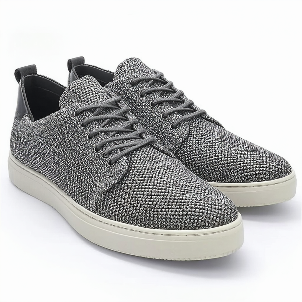 Kenneth Cole New York Men's Double or Nothing Fashion Sneaker, Grey Woven, 8 M US