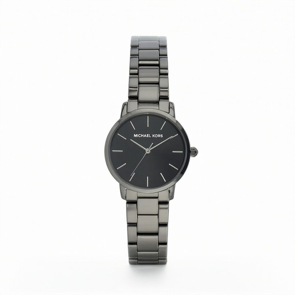 Michael Kors Women's Slim Runway Gunmetal Watch MK3413