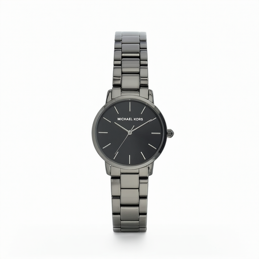 Michael Kors Women's Slim Runway Gunmetal Watch MK3413