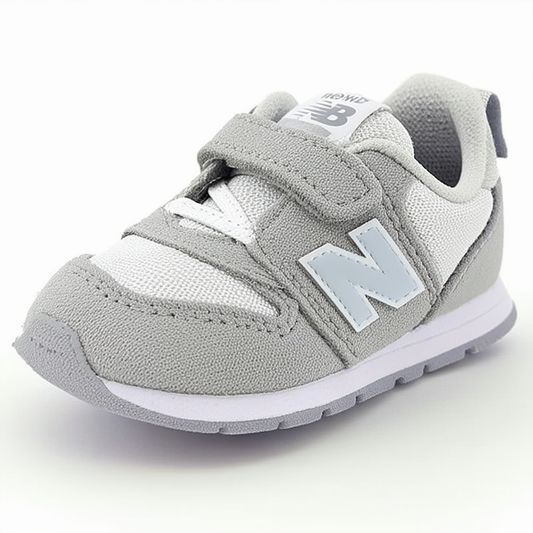 New Balance Baby Boys New-B V1 Hook and Loop Sneaker, Moonbeam/Light Moonstone, 3.5 Wide Infant
