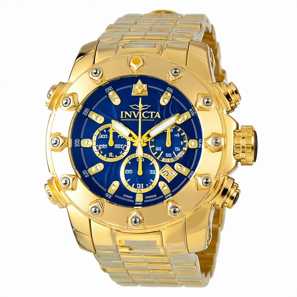 Invicta Men Reserve Venom Quartz Watch, Gold, 27707